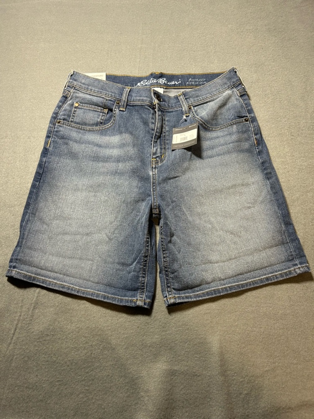 Eddie Bauer Women's Light Blue Denim Bermuda Shorts